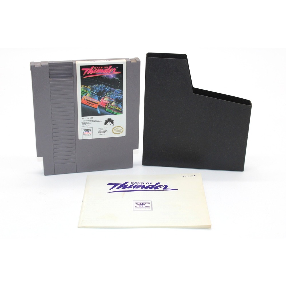 NES Days of Thunder (1990) Nintendo Entertainment System Game, Manual & Sleeve